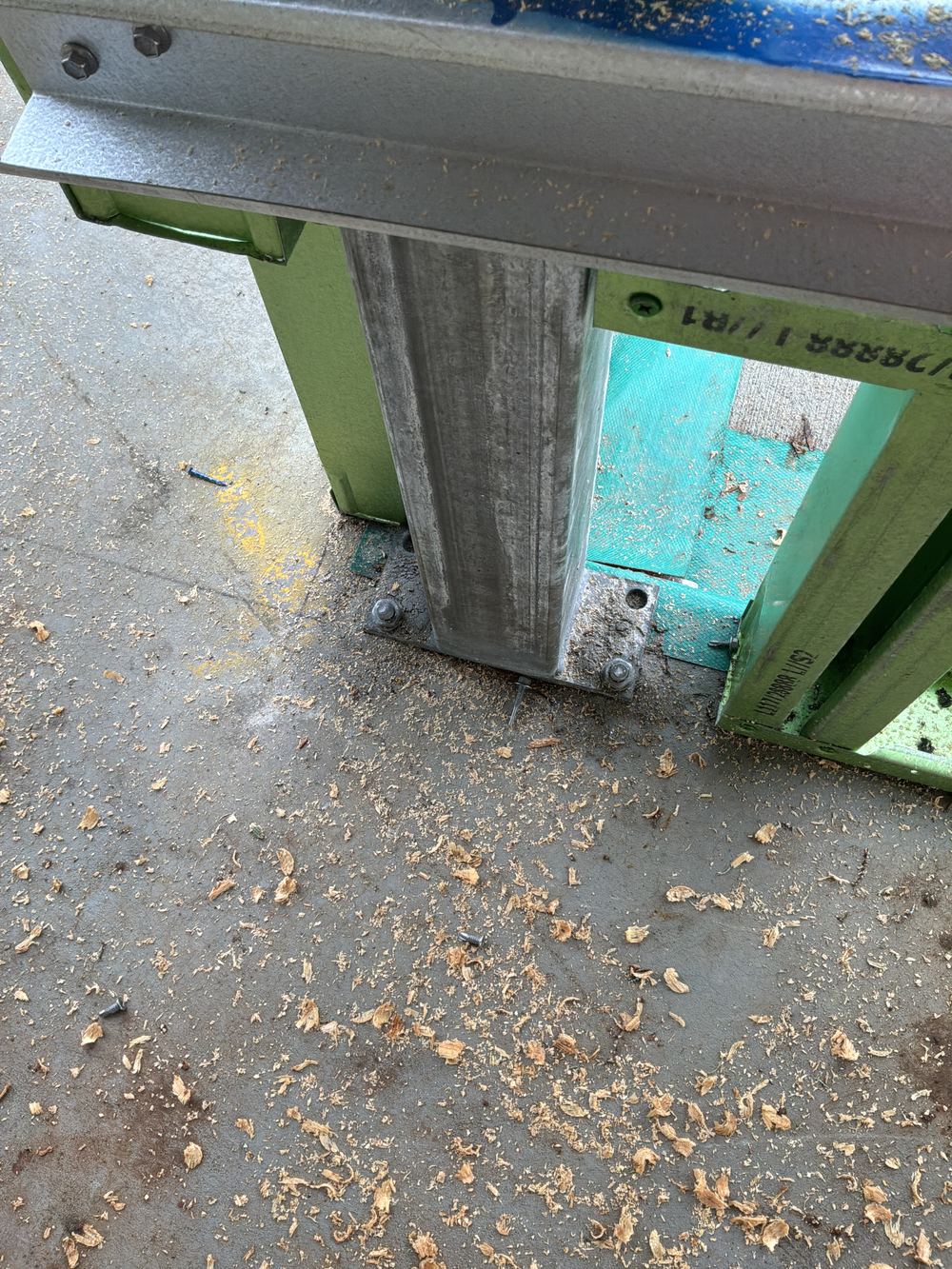 Column connection built differently from the engineering detail, found during a frame inspection in Ermington