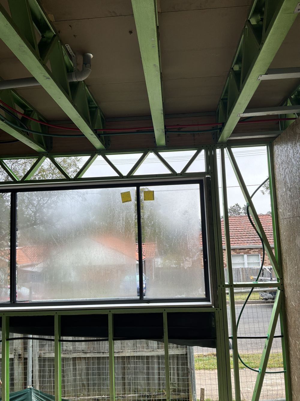 Less than the 15mm gap needed between a lintel and the window head, found during a frame inspection in Ermington
